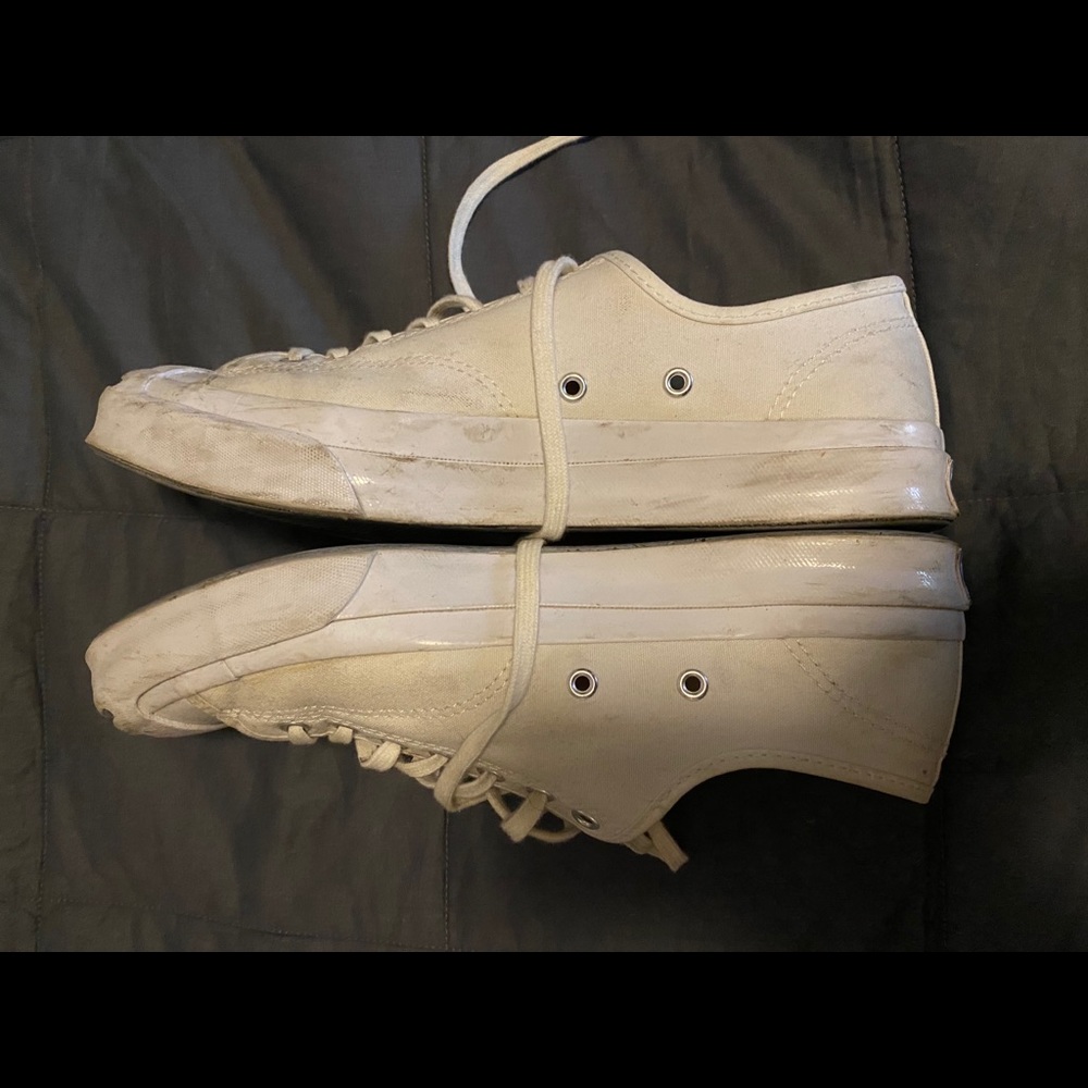 Jack Purcell Converse white shoe unisex Sz 9.5